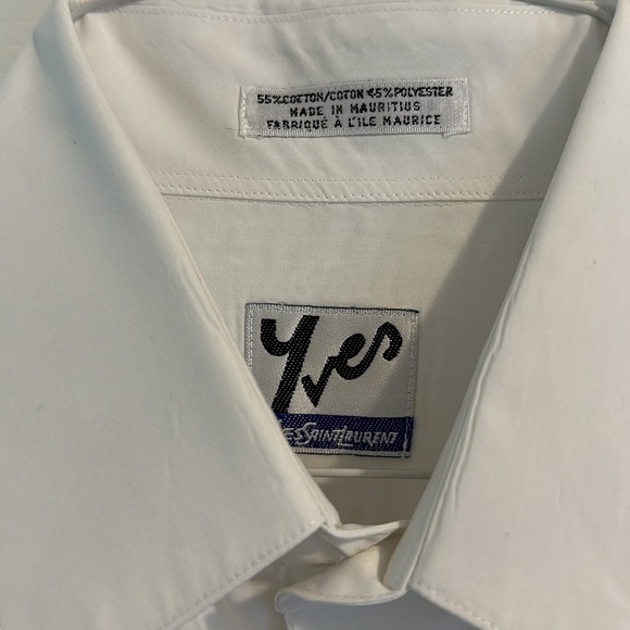 Yves Saint Laurent white long sleeve button up - Picture 2 of 4